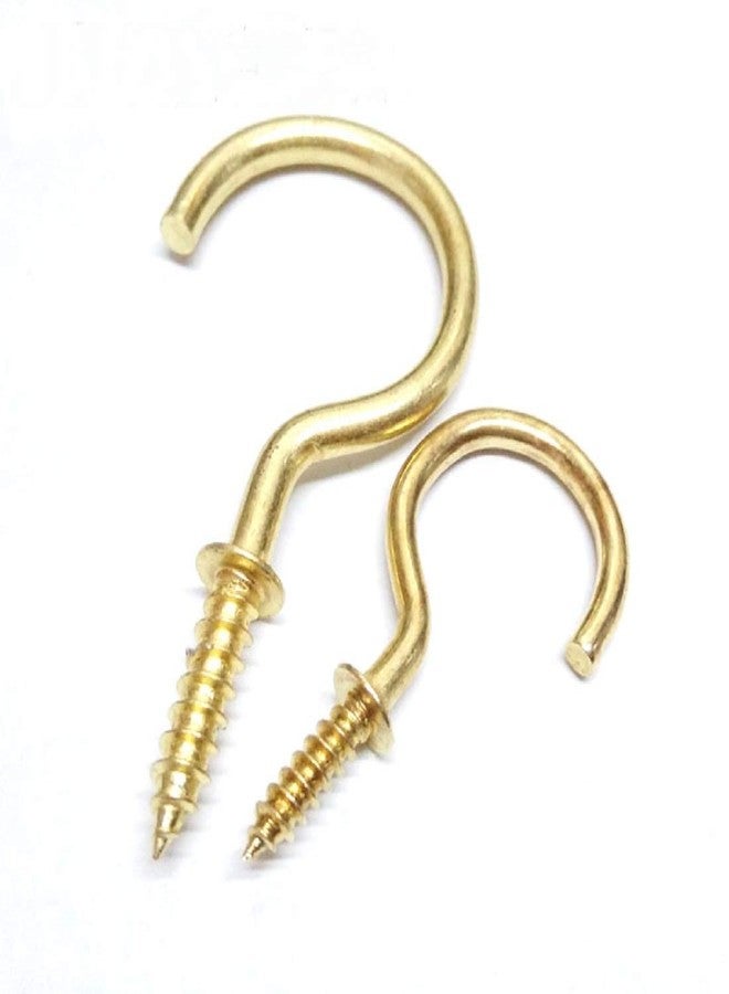 Toytle Crafts 1-Inch Half Circle Eye Screws - 22 PCS Bronze Metal Eye Hooks for Jewelry, DIY & Crafting, Rust-Resistant, Easy Install - Image 1